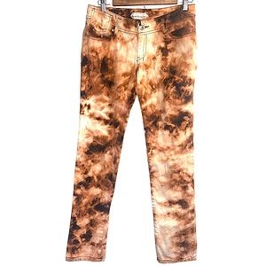 Bleached Black Boom Boom Jeans Goth Punk Skater Grunge Distressed Size7